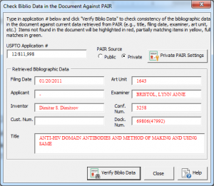 Wrong Patent Application Number in a Patent Filing - ClaimMaster Software