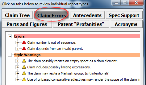 Improvements to Patent Proofreading Speed and Reporting