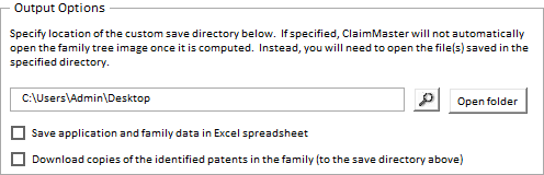 family tree output options