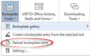 reload boilerplate table