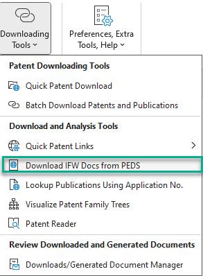 ifw dowload menu