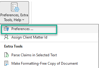 show preferences