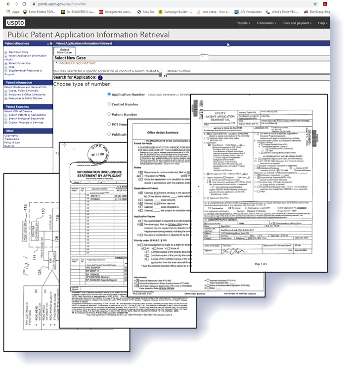 Patent downloading software